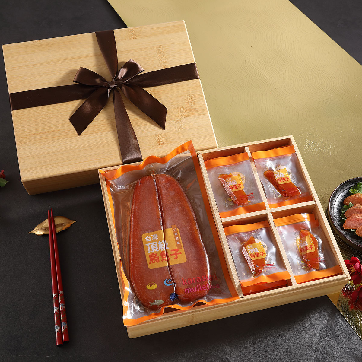 野生烏魚子雙饗禮盒(8兩)